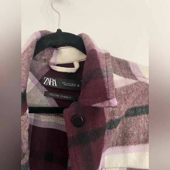 Zara flannel shacket. Size small. - Picture 2 of 4